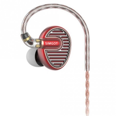 SIMGOT EN700 MKII Hi-Fi In-ear Earphones Red